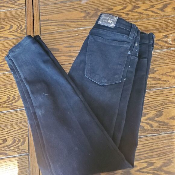 Vintage Joan D'Arc basic black jeans sz 17 - Picture 1 of 5